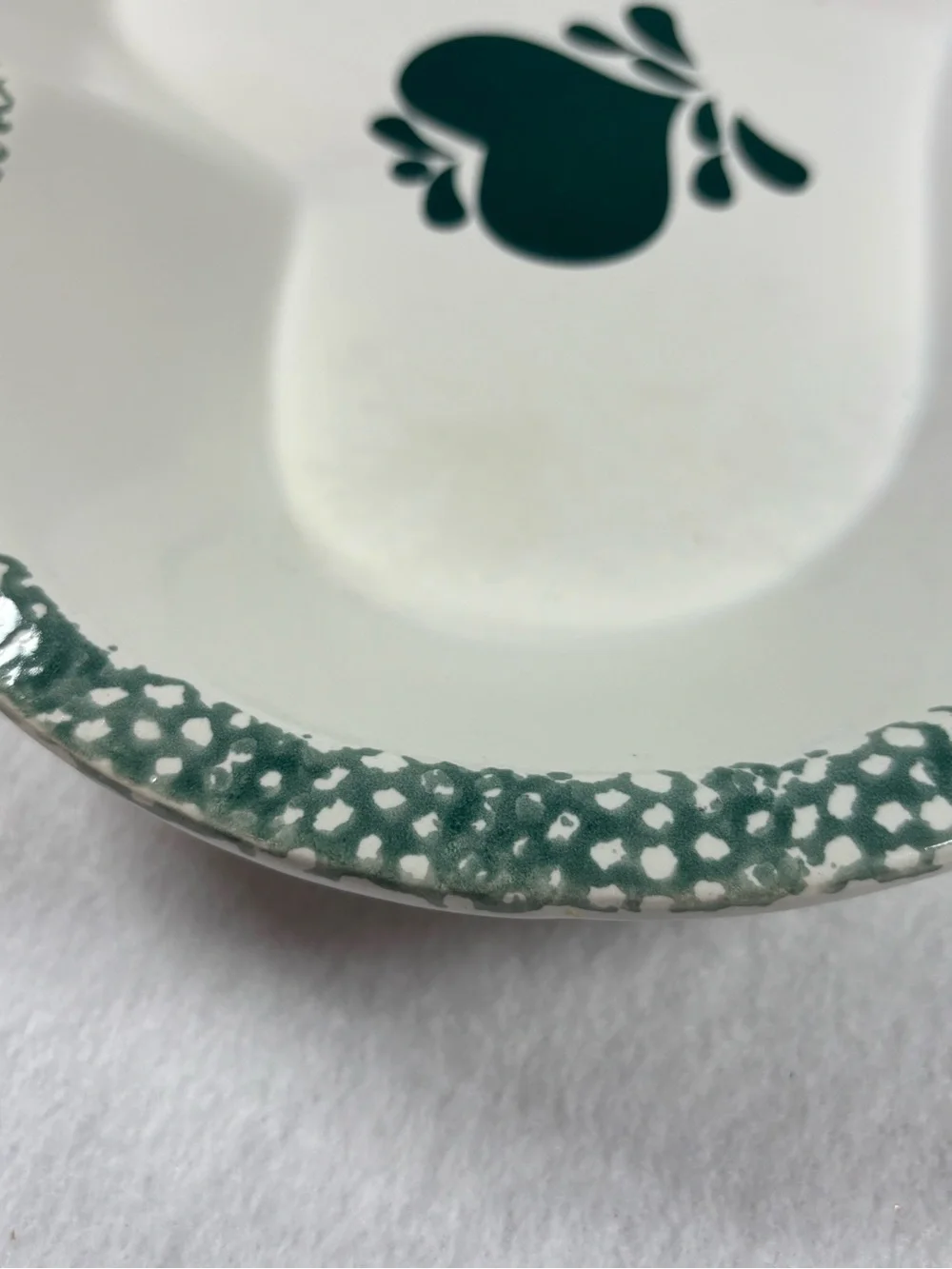 Heavy Heart-Shaped Stoneware Serving Bowl Platter | Primitive Country Farmhouse